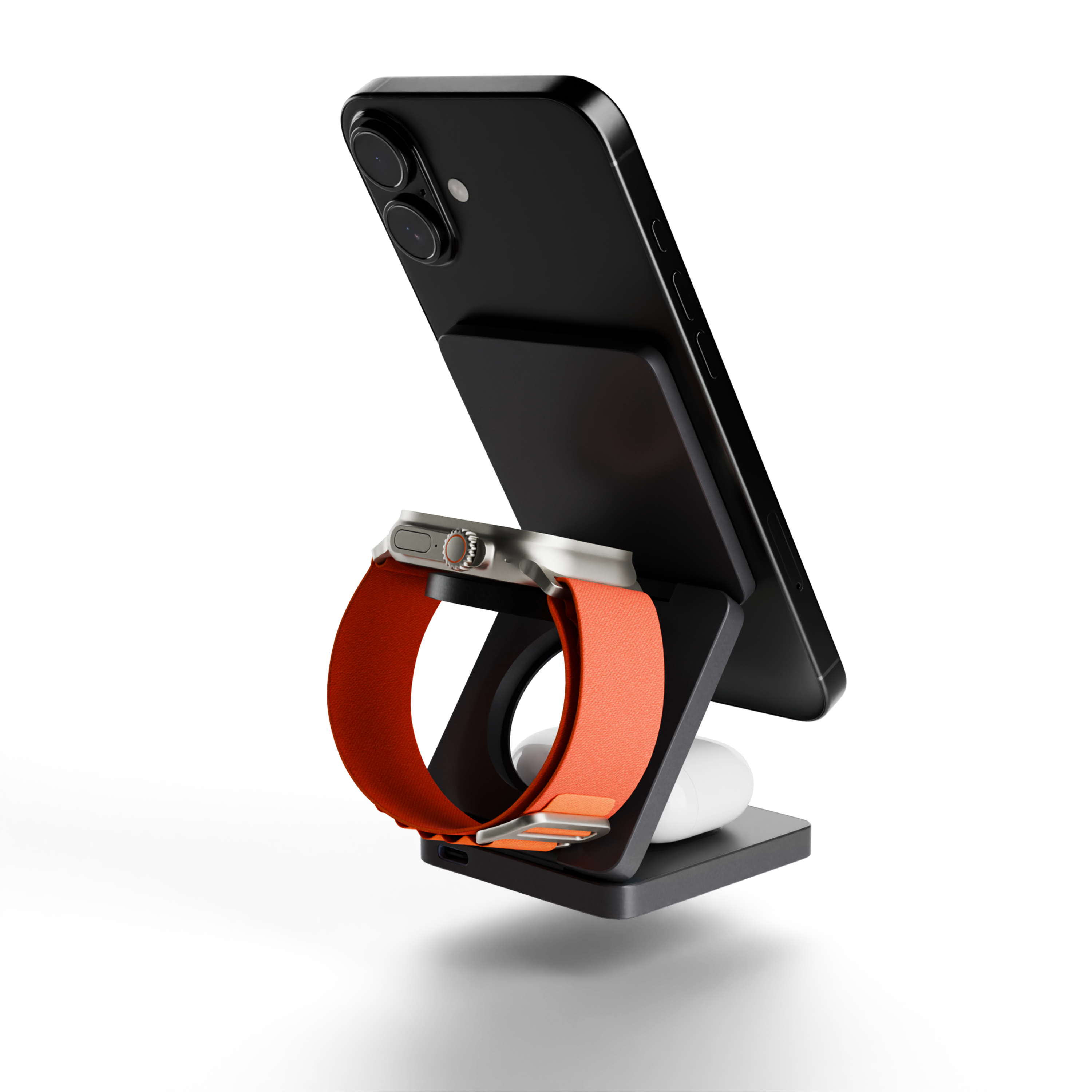 XCHARGE T15™ - Foldbar 3-i-1 Trådløs Oplader