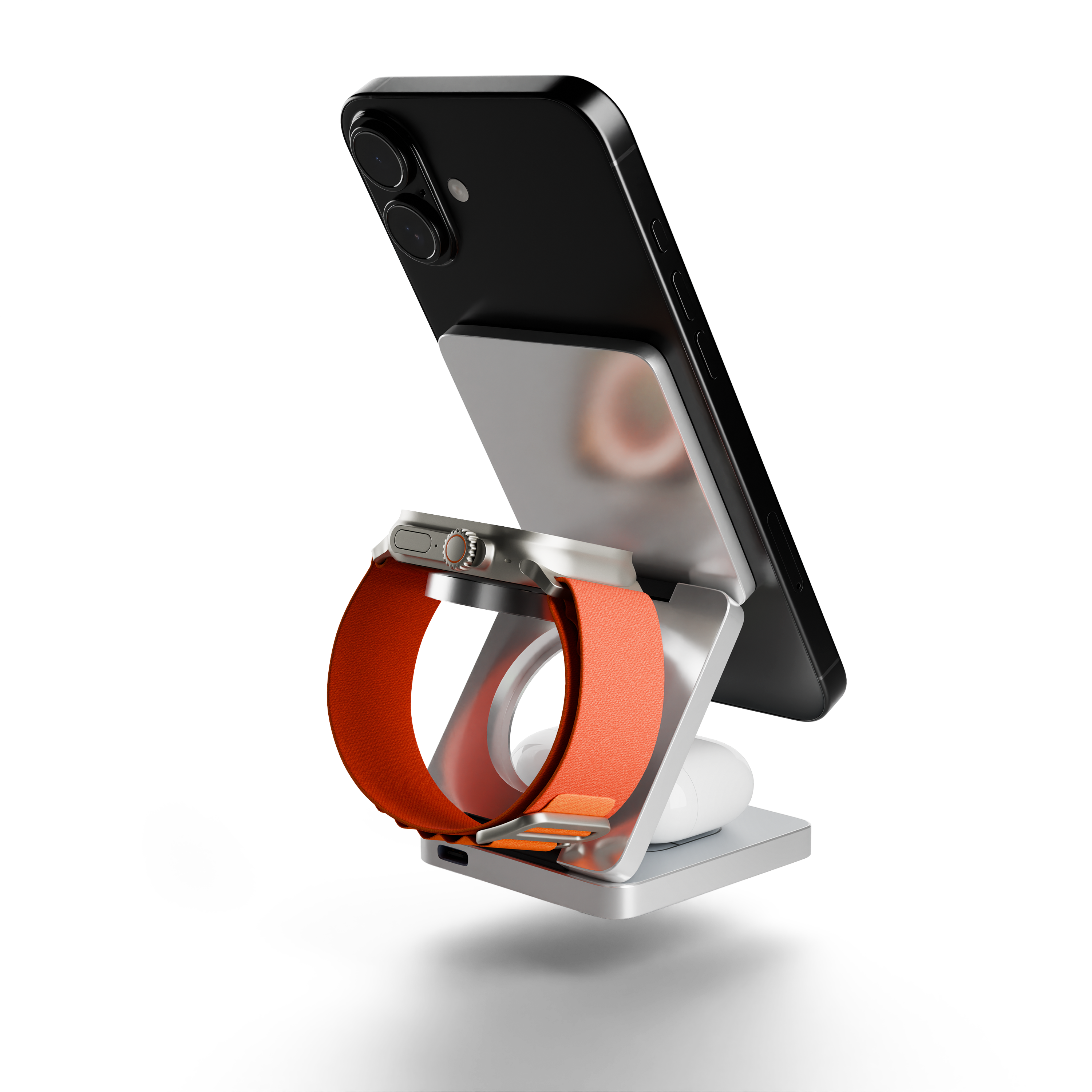 XCHARGE T15™ - Foldbar 3-i-1 Trådløs Oplader